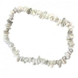 Bracelet baroque Howlite blanche