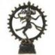 Statuette Shiva Nataraja "Danse Cosmique" en laiton patiné 15cm