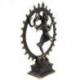 Statuette Shiva Nataraja "Danse Cosmique" en laiton patiné 15cm