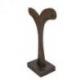 Présentoir / Support à boucles d'oreilles 14cm en Bois Marron