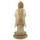 Grande statue de Bouddha Debout 60cm - Bois massif Brut sculpté Main Mudra Anjali