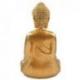 Statuette Bouddha Assis Doré en Résine 20cm