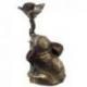 Statuette Porte-Encens Éléphant en laiton 12cm