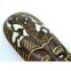 Masque Africain en bois 30cm motif Girafe.