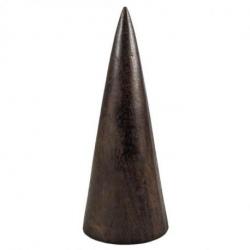 Cône en bois 20cm - Présentoir à Bracelets et Montres | Finition "Chocolat"