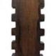 Présentoir à bracelets cranté 40cm - Bois massif teinte marron