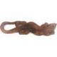 Gecko coquillages Cauris - déco murale en bois 50cm