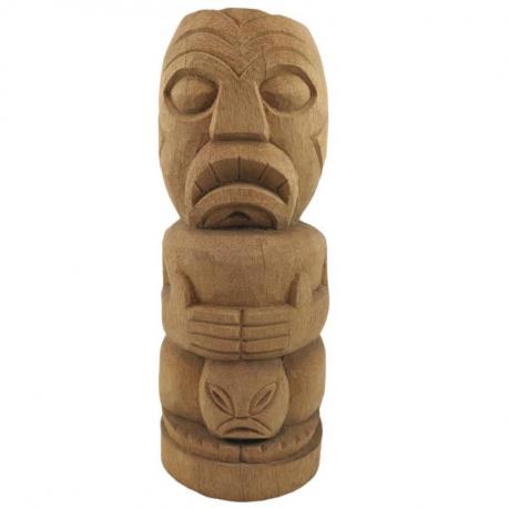 Statue Intérieur / Extérieur  "Teko Teko" Maori en bois de Cocotier 50cm