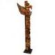 Totem Indien XL 150cm en Bois Sculpté - Aigle et Personnages