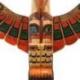 Totem Indien XL 150cm en Bois Sculpté motifs Animaux