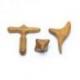 Set de 3 Accessoires de Massage en bois pour le Corps, le Visage, les Mains et les Pieds