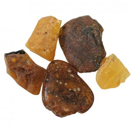 Ambre - Cristaux bruts non traités 5g Ambre - Cristaux bruts non traités 5g