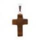 Collier  "Croix" en Oeil de Tigre