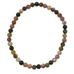 Bracelet Tourmaline Multicolore | Boules 4mm