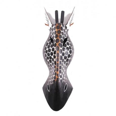 Masque africain Girafe 50cm en bois