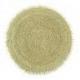 Set de table / dessous de plat rond en jonc de mer naturel et coquillages ø40cm