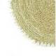 Set de table / dessous de plat rond en jonc de mer naturel et coquillages ø40cm