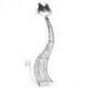 Grande statue chat en métal ajouré 65cm