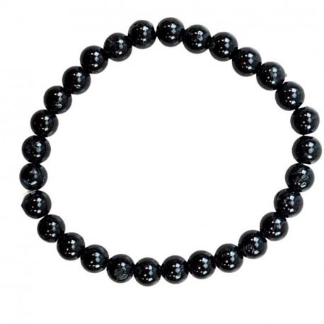 Bracelet Tourmaline Noire | Boules 8mm