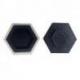 Écrin à bijoux hexagonal en bois motif Ôm (Aum) 9cm