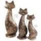 Photophore chat en fer forgé. Grand modèle 45cm