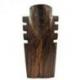 Déclassé - Buste cranté en bois marron 25cm