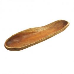 Grande coupe à fruits en Teck 70cm / Centre de table en bois