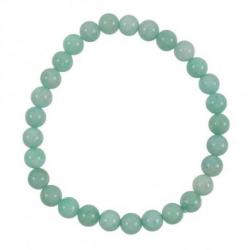 Bracelet Amazonite Bleue AAA - boules 6mm