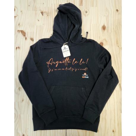sweat à capuche noir "Arguette" sweat à capuche noir "Arguette"