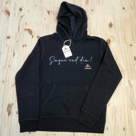 sweat à capuche noir "Arguette" sweat à capuche noir "Arguette"