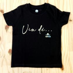 Tshirt Enfant noir Vin dé