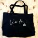 sac de plage noir vin dé