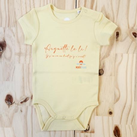 body bébé jaune Arguette body bébé jaune Arguette