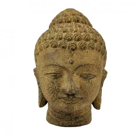 Tête de Bouddha en Pierre 30cm