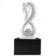 Fontaine d'intérieur moderne "Union infinie" 30cm - Noir & Blanc