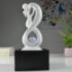 Fontaine d'intérieur moderne "Union infinie" 30cm - Noir & Blanc