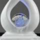 Fontaine d'intérieur moderne "Union infinie" 30cm - Noir & Blanc