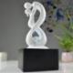 Fontaine d'intérieur moderne "Union infinie" 30cm - Noir & Blanc