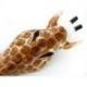Masque Girafe en bois 30cm style trophée de chasse