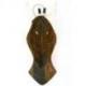 Masque Girafe en bois 30cm, déco murale style trophée de chasse