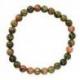 Bracelet en Unakite AAA - boules 6mm