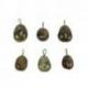 Collier Labradorite B - pendentif pierre roulée + cordon