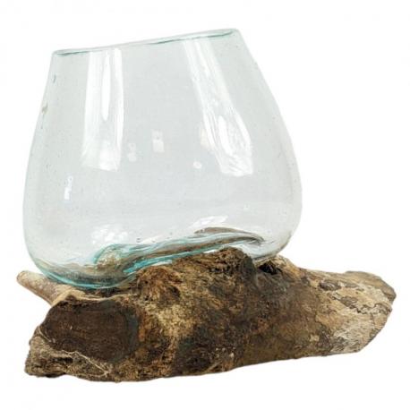 Vase en Verre Soufflé sur Racine de Gamal - Taille XS