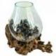 Vase en Verre Soufflé sur Racine de Gamal - Taille XL