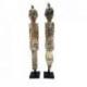 Les 2 Statues "Ancêtres du Timor" en bois 90cm