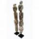 Les 2 Statues "Ancêtres du Timor" en bois 90cm