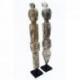 Les 2 Statues "Ancêtres du Timor" en bois 90cm