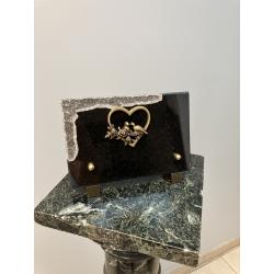 Plaque rectangle 12cm * 18cm avec bronze