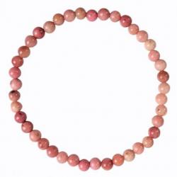 Bracelet Rhodochrosite AAA - boules 4 à 5mm