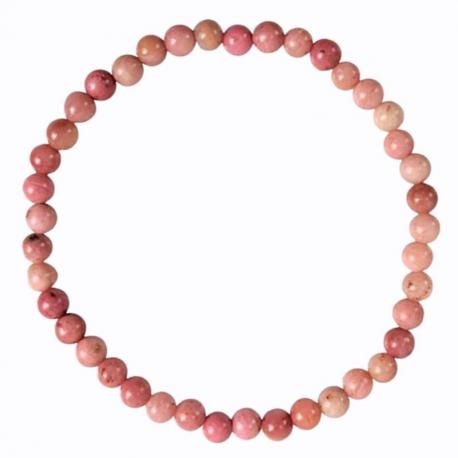 Bracelet Rhodochrosite - boules 4 à 5mm